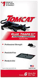 Tomcat Glue Traps Mouse Size with Eugenol for Enhanced Stickiness for Mice, Cockroaches, and Spiders, 6 Traps