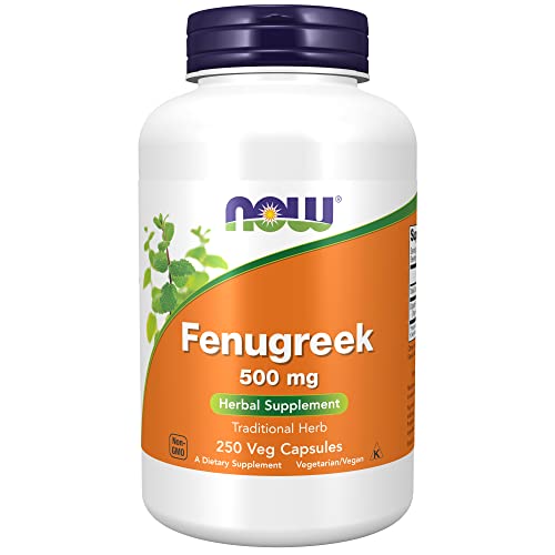 NOW Supplements, Fenugreek (Trigonella foenum-graecum) 500 mg, Herbal Supplement, 250 Veg Capsules