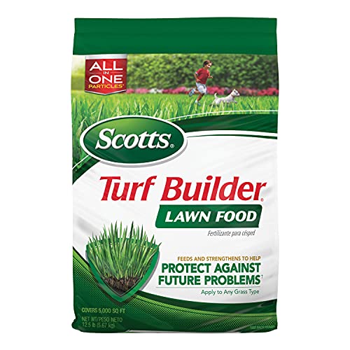 Scotts Turf Builder Lawn Food, Fertilizer for All Grass Types, 15,000 sq. ft., 37.5 lbs.
