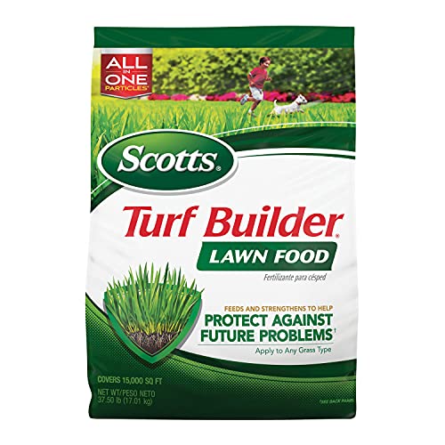 Scotts Turf Builder Lawn Food, Fertilizer for All Grass Types, 15,000 sq. ft., 37.5 lbs.
