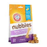 Arm & Hammer for Pets Nubbies Dental Treats for Dogs | Dental Chews Fight Bad Breath, Plaque & Tartar Without Brushing | Peanut Butter Flavor, 20 Count