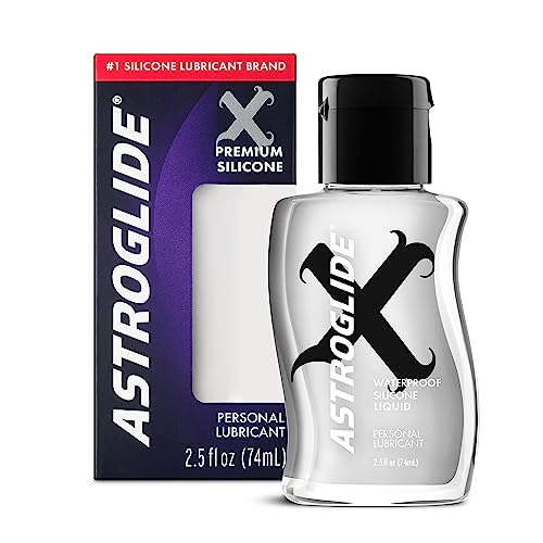 Astroglide X Premium Silicone Personal Lubricant (5oz), Extra Long-Lasting Silky Lube, Hypoallergenic, No Parabens or Glycerin, Waterproof for Water Play, Anal Safe, Dr. Recommended Brand