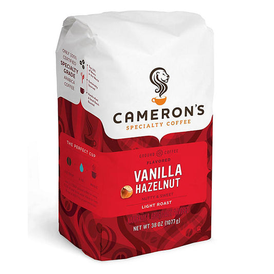 Cameron's Specialty Ground Coffee, Vanilla Hazelnut (38 oz.)