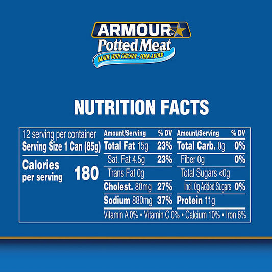 Armour Potted Meat Made With Chicken and Pork (3 oz., 12 ct.)