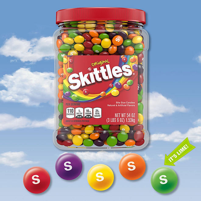 Skittles Original Chewy Candy Bulk Jar (54 oz.)