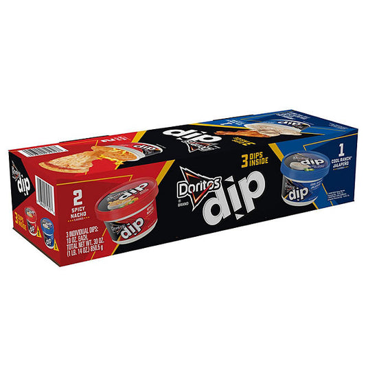 Doritos Two Flavor Dips Variety Pack (10 oz., 3 ct.)