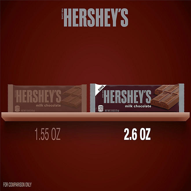 HERSHEY'S Milk Chocolate King Size, Candy (18 ct.)