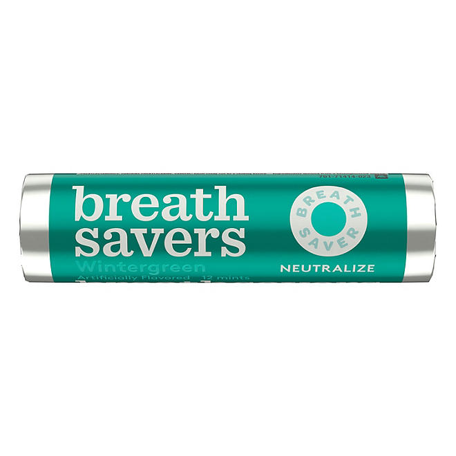 BREATH SAVERS Wintergreen Sugar Free Breath Mints Rolls (0.75 oz., 24 ct.)