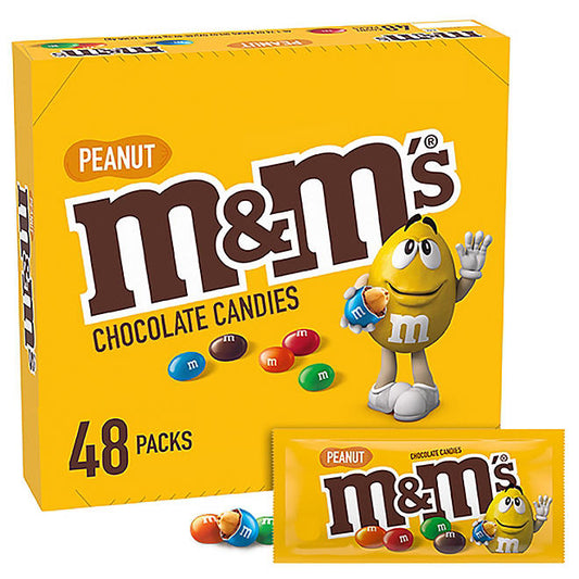 M&M'S Peanut Milk Chocolate Full Size Bulk Candy (48 ct.)