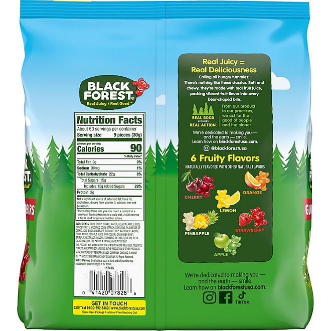 Black Forest Gummy Bears in Resealable Bag (4 lbs.)