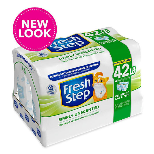 Fresh Step Simply Unscented Clumping Cat Litter (42 lbs.)
