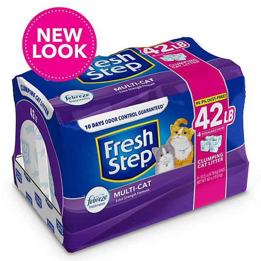 Fresh Step Extra Strength Multi-Cat Scented Clumping Litter with Febreze (42 lbs.)