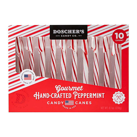 Doscher's Gourmet Hand-Crafted Peppermint Candy Canes (10 ct.)