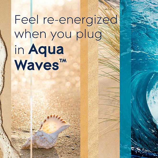 Glade PlugIns Scented Oil Air Freshener Refills, Aqua Waves (6.39 fl. oz., 9 ct.)