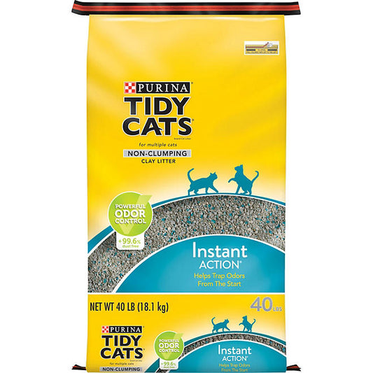 Purina Tidy Cats Multi-Cat Instant Action Non-Clumping Cat Litter, (40 lbs.)