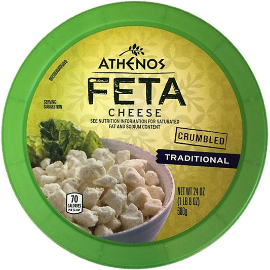 Athenos Crumbled Traditional Feta Cheese (24 oz.)