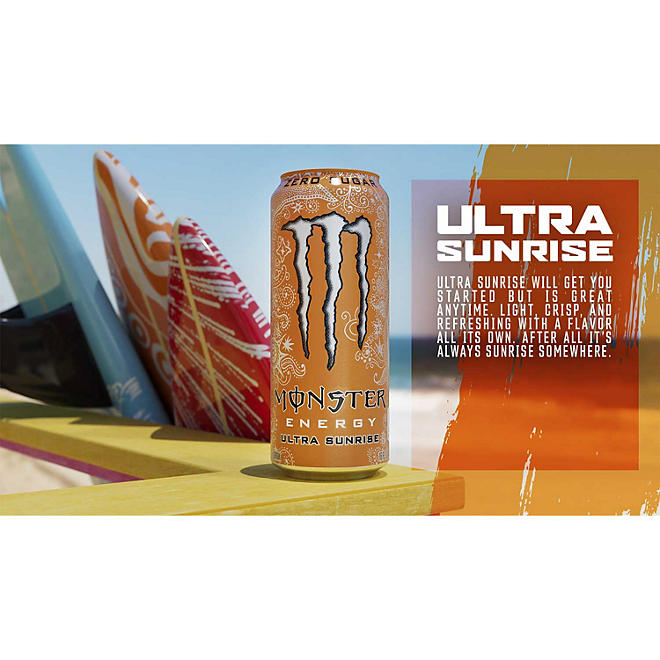 Monster Energy Ultra Variety Pack, Sunrise, Violet, Paradise (16 fl. oz., 24 pk.)