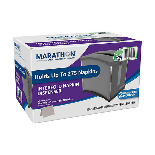 Marathon Tabletop Interfold Napkin Dispenser (2 ct.)