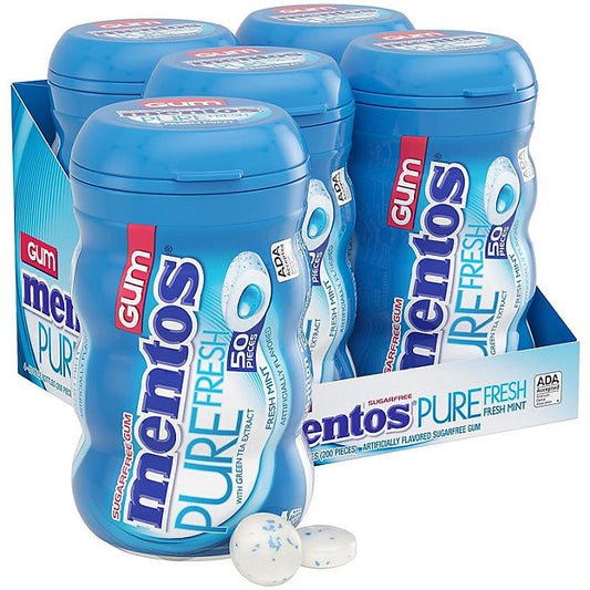 Mentos Pure Fresh Sugar-Free Chewing Gum Fresh Mint (50 ct., 4 pk.)