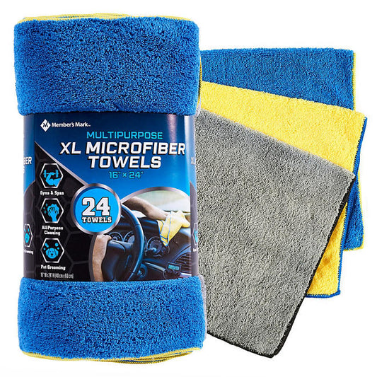 Member's Mark Microfiber Towels (24 pk., 3 Colors)