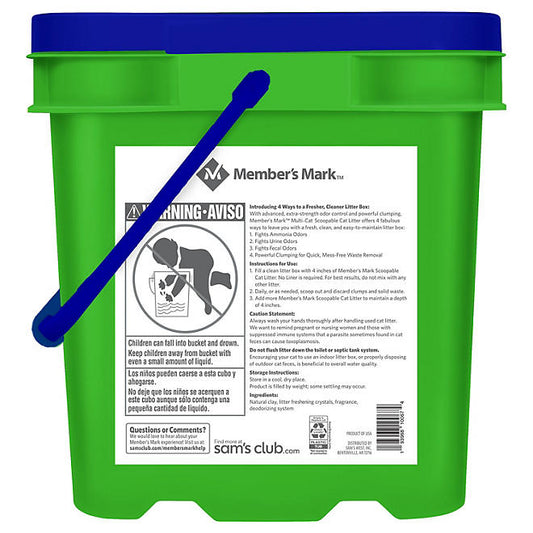 Member's Mark Scoopable Clumping Cat Litter, Fresh Clean Scent (42 lb.)