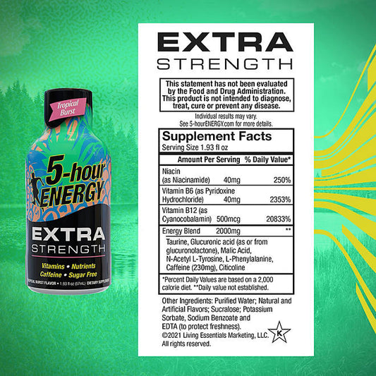 5-hour ENERGY Shot, Extra Strength, Tropical Burst (1.93 oz., 24 ct.)