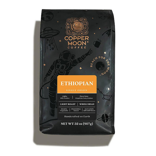 Copper Moon Single Origin Whole Bean Coffee, Ethiopian Blend (32 oz.)