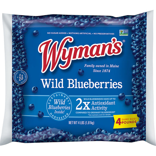 Wyman's of Maine Frozen Wild Blueberries, 4 lbs.