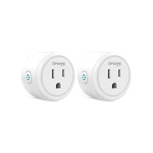 GHome Smart Mini Smart Plug, WiFi Outlet Socket Works with Alexa and Google Home, Remote Control with Timer Function, Only Supports 2.4GHz Network, No Hub Required, ETL FCC Listed (4 Pack)