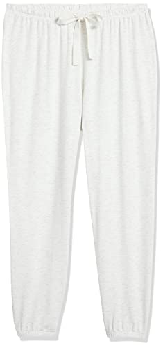 Amazon Essentials Women's Lightweight Lounge Terry Jogger Pajama Pant (Available in Plus Size), Pale Grey, Small