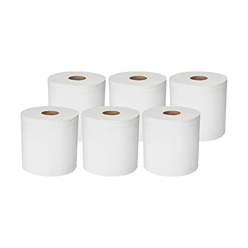 AmazonCommercial 2-Ply White Adapt-a-Size Kitchen Paper Towels, Rolls Individually Wrapped, FSC Certified, 1680 Sheets Total, 140 Towels per Roll, 12 Rolls