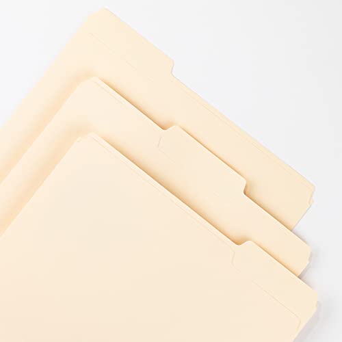 Smead File Folder, 1/3-Cut Tab, Assorted Positions, Letter Size, Manila, 24 per Pack (11928)