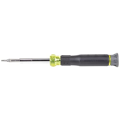 Klein Tools 32314 Electronic Screwdriver, 14-in-1 with 8 Precision Tips, Slotted, Phillips, and Tamperproof TORX Bits, 6 Precision Nut Drivers