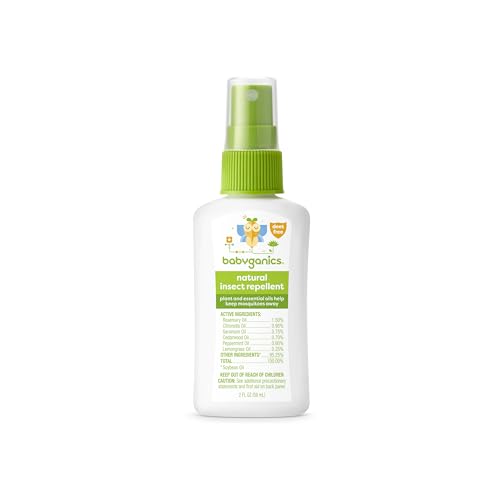 Babyganics Insect Spray, 6oz, 2 pack, Made with Plant and Essential Oils, Packaging May Vary