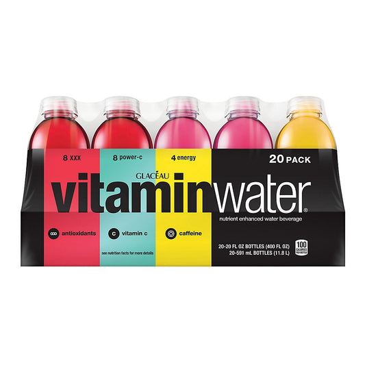 Glaceau Vitaminwater Variety Pack, 20 ct./20 fl. oz.