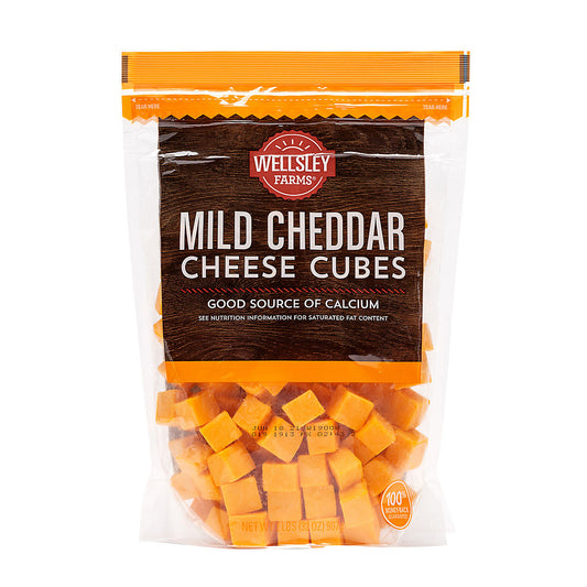 Wellsley Farms Mild Cheddar Cheese Cubes, 2 lbs.