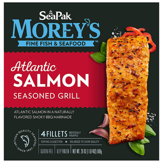 Morey's Seasoned Grilled Atlantic Salmon, 1.25 lbs.