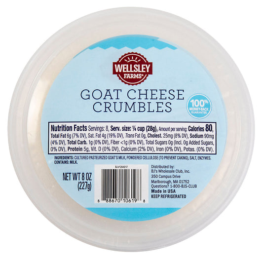 Wellsley Farms Goat Cheese Crumbles, 8 oz.
