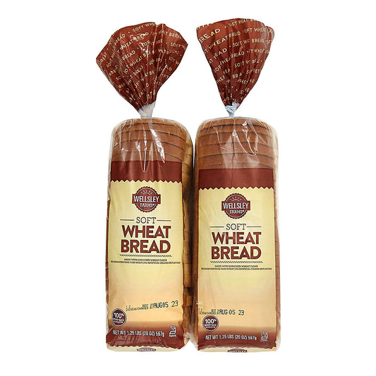 Wellsley Farms Wheat Bread, 2 pk./20 oz.