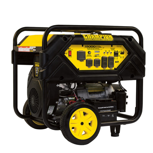 Champion 15,000W Peak/12,000W Rated Portable Generator with Electric Start and Lift Hook