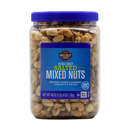 Wellsley Farms Extra Fancy Salted Mixed Nuts, 40 oz.