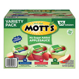 Mott's No Sugar Added Applesauce Variety Pack Cups, 36 pk./3.9 oz.