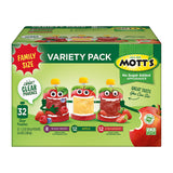 Mott's No Sugar Added Applesauce Variety Pack with Clear Pouches, 32 pk./3.2 oz.