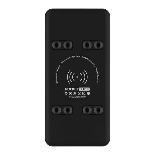 Tzumi 3-in-1 10, 000mAh Portable Charger with High-Speed Wireless Charging