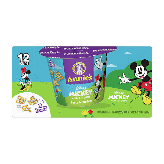 Annie's Mickey & Friends Microwavable Macaroni and Cheese Cups, 12 pk.