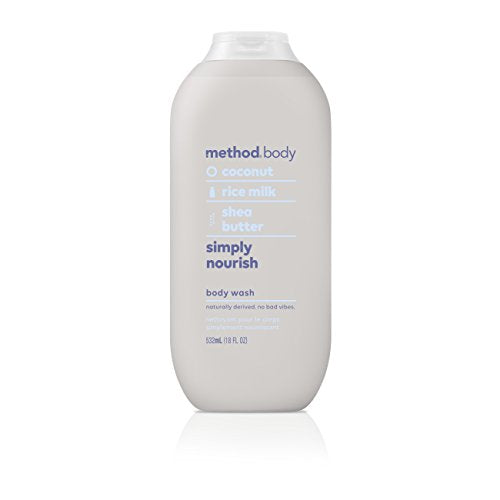 Method Body Wash, Simply Nourish, Paraben and Phthalate Free, 18 oz (Pack of 1)