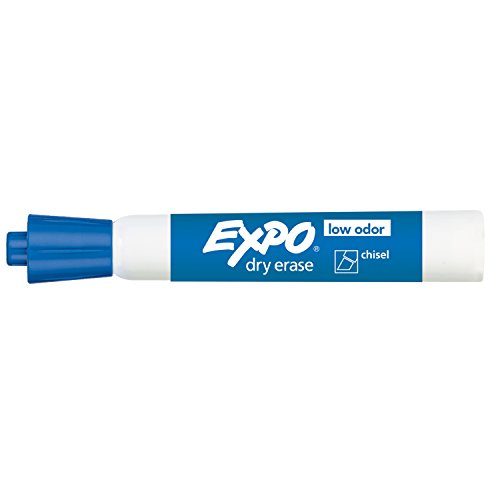 EXPO Low Odor Dry Erase Markers, Chisel Tip, Green, 12 Count