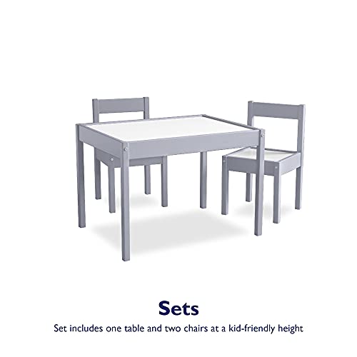Baby Relax Hunter 3 Piece Kiddy Table and Chair Set, White