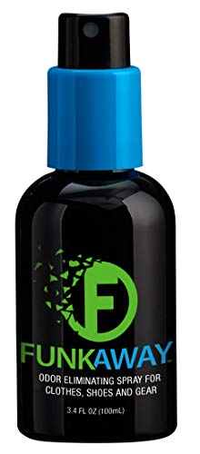 FunkAway Odor Eliminator Spray for Shoes, Clothes and Gear (Non-aerosol), 3.4 Fluid Ounce