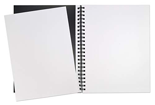 UCreate Poly Cover Sketch Book, Heavyweight, 9" x 12", Black, 75 Sheets